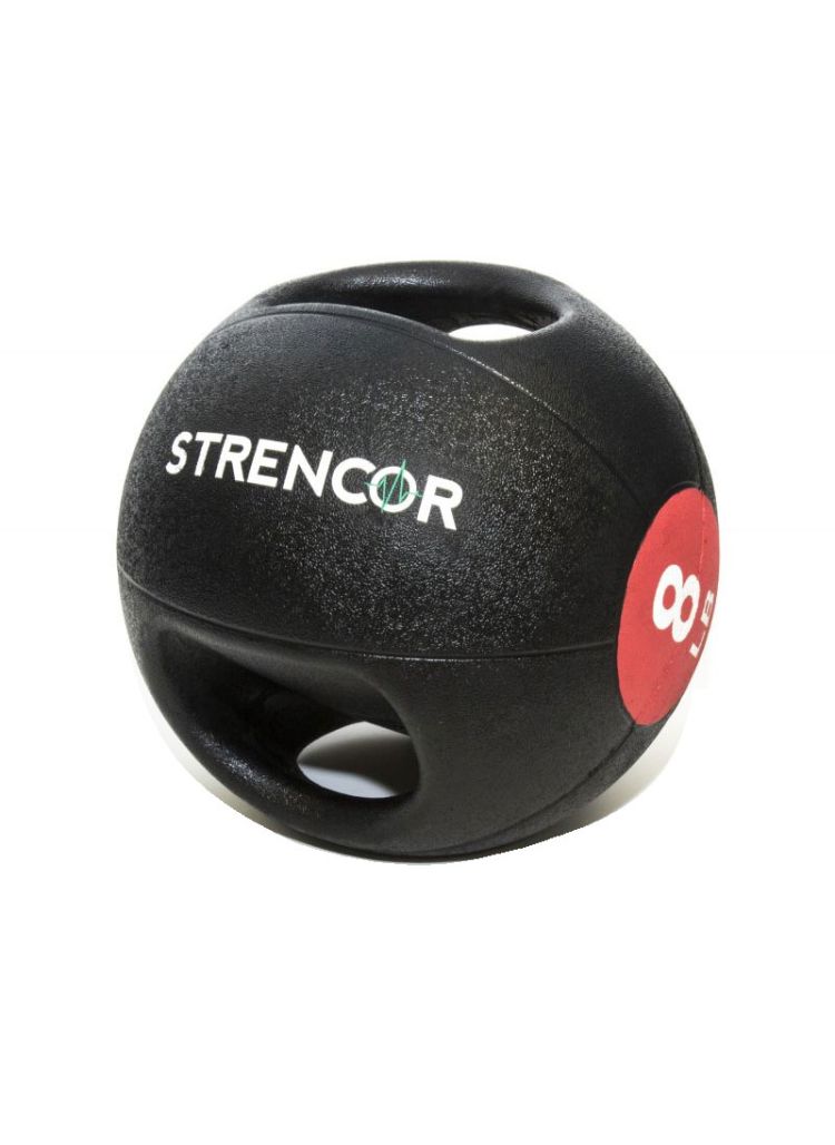 anker Elasticiteit Detector Strencor Dual Handle Rubber Medicine Ball | Strencor
