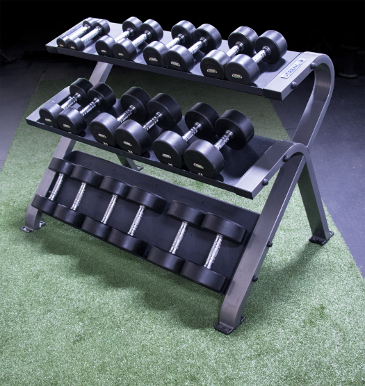 STRENCOR PLATINUM SERIES 3 TIER DUMBBELL RACK